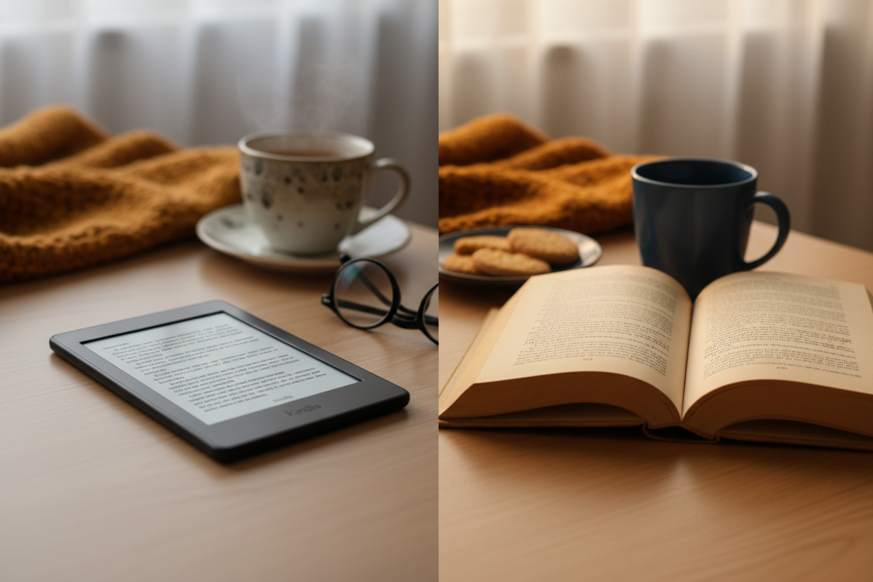 Kindle vs Physical Books: The Cozy Debate