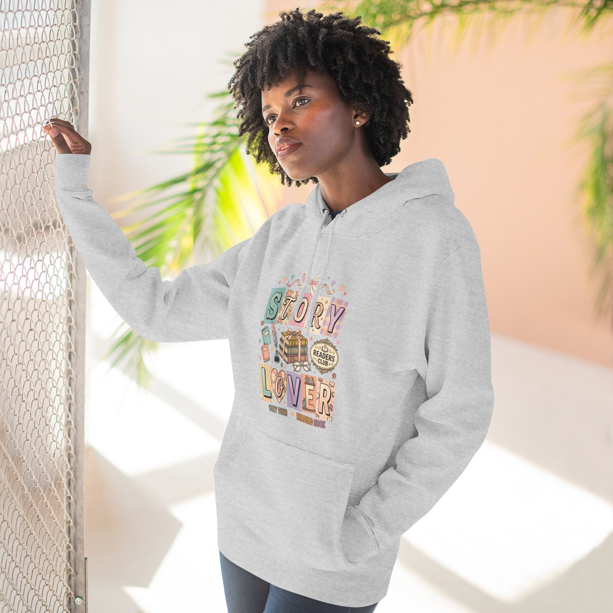 Story Lover Hoodie — Vintage Book Lover Graphic Pullover