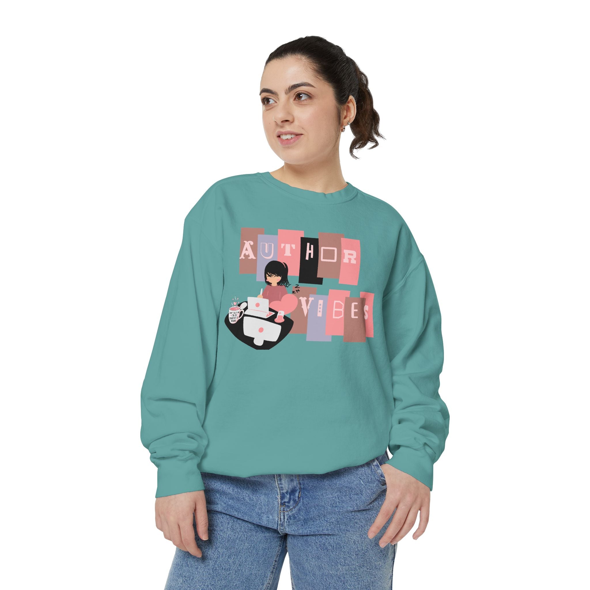 Author Vibes Sweatshirt — Cozy Writer Crewneck