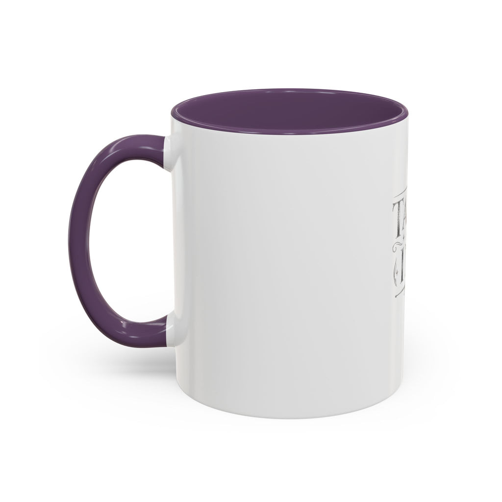 Tales & Ink Accent Coffee Mug — Literary Script 11/15oz