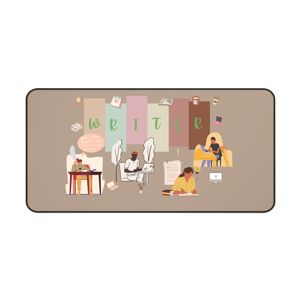 Writer Desk Mat — Inspirational Office Mouse Pad for Authors & Students