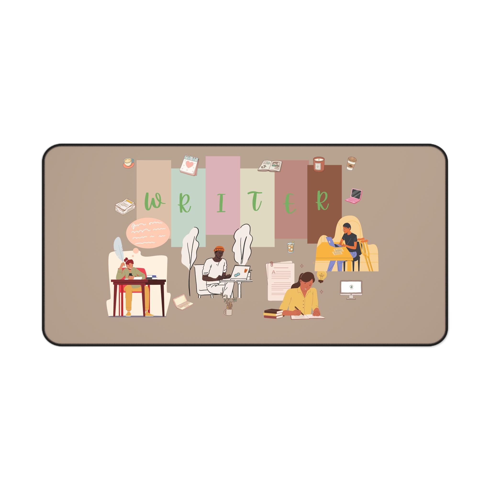 Writer Desk Mat — Inspirational Office Mouse Pad for Authors & Students