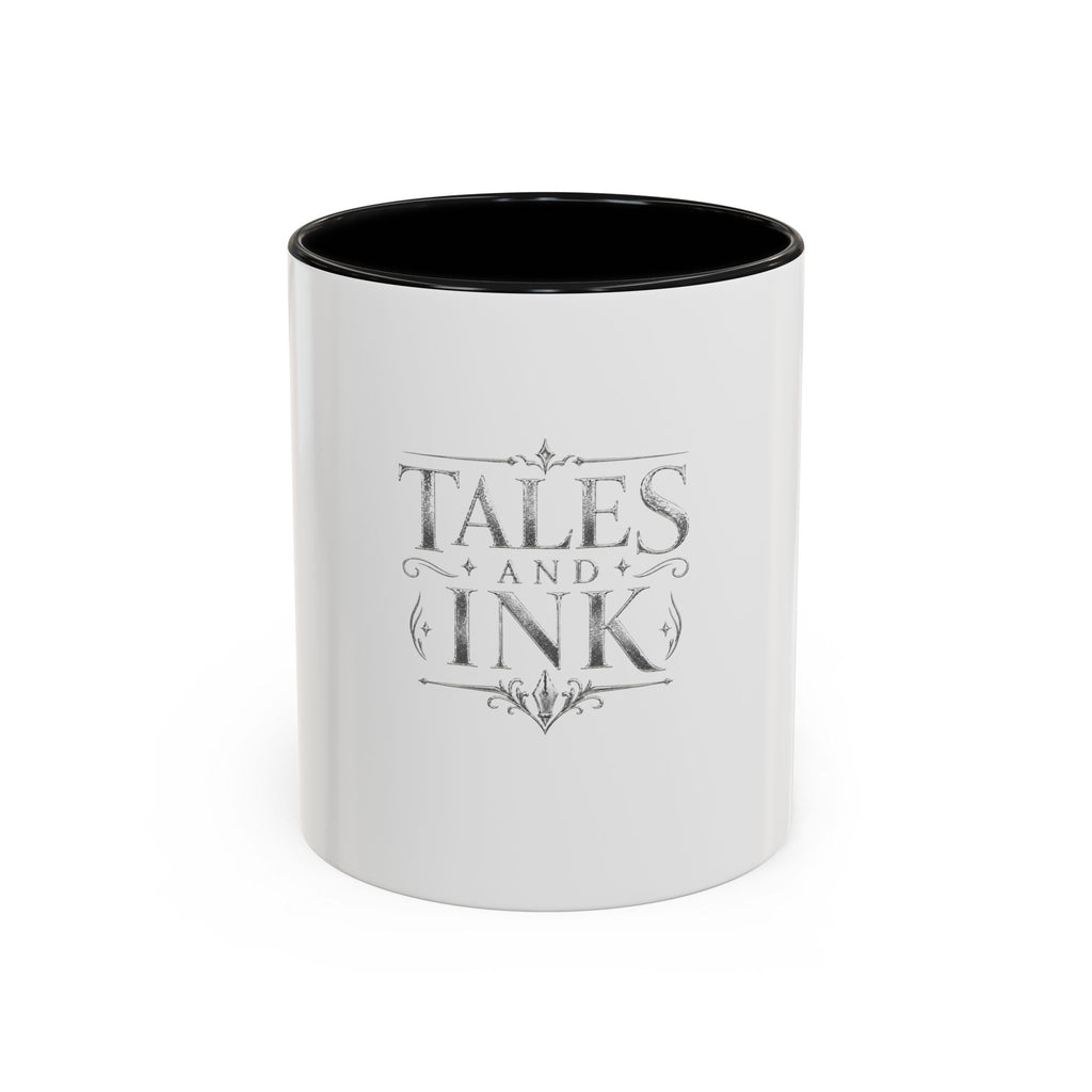 Tales & Ink Accent Coffee Mug — Literary Script 11/15oz
