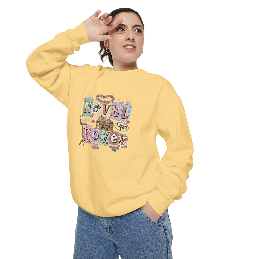 Novel Lover Sweatshirt — Cozy Bookish Graphic Pullover