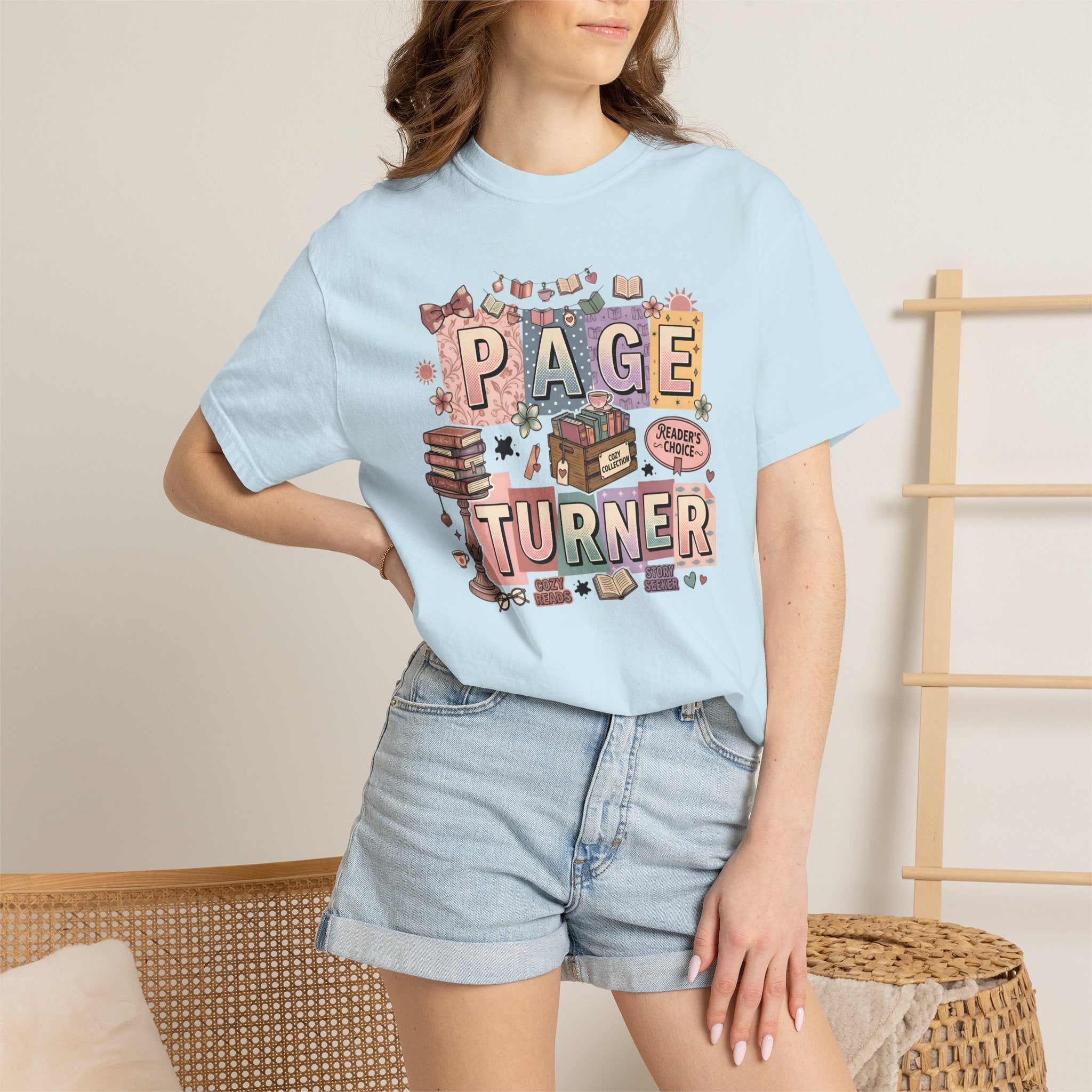 Page Turner T-Shirt — Cute Book Lover Graphic Tee