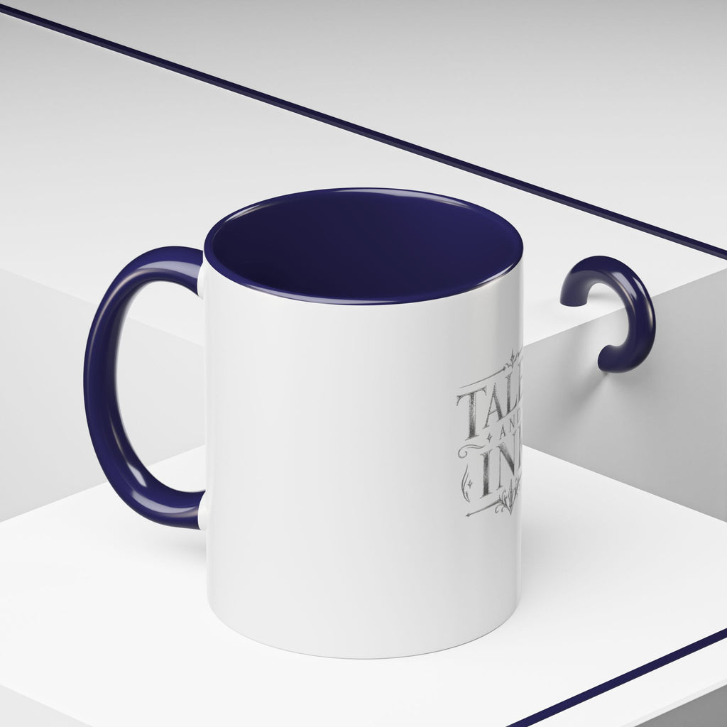 Tales & Ink Accent Coffee Mug — Literary Script 11/15oz