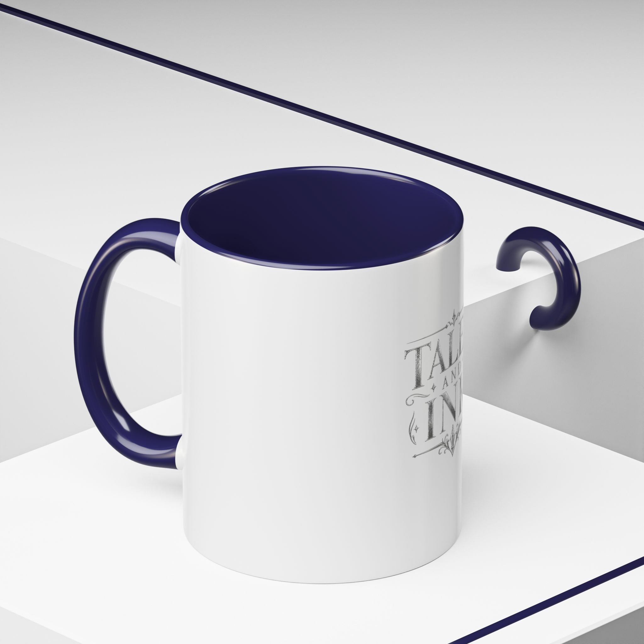 Tales & Ink Accent Coffee Mug — Literary Script 11/15oz