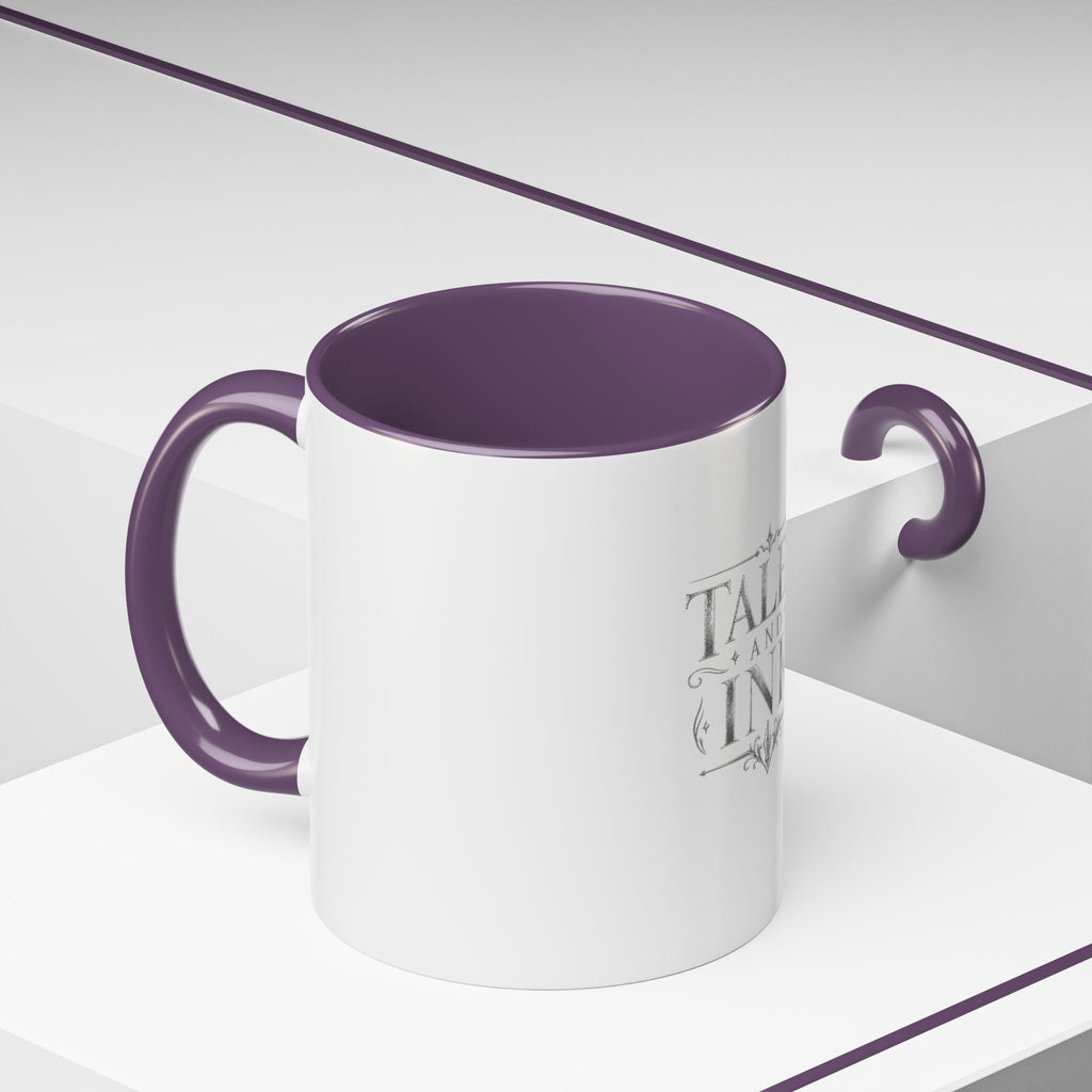 Tales & Ink Accent Coffee Mug — Literary Script 11/15oz