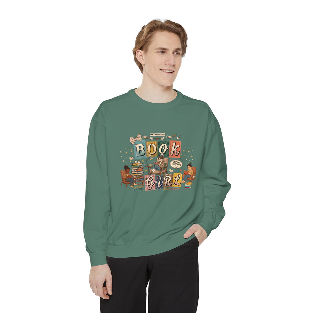 Book Girl Sweatshirt — Cozy Reading Lover Graphic Crewneck