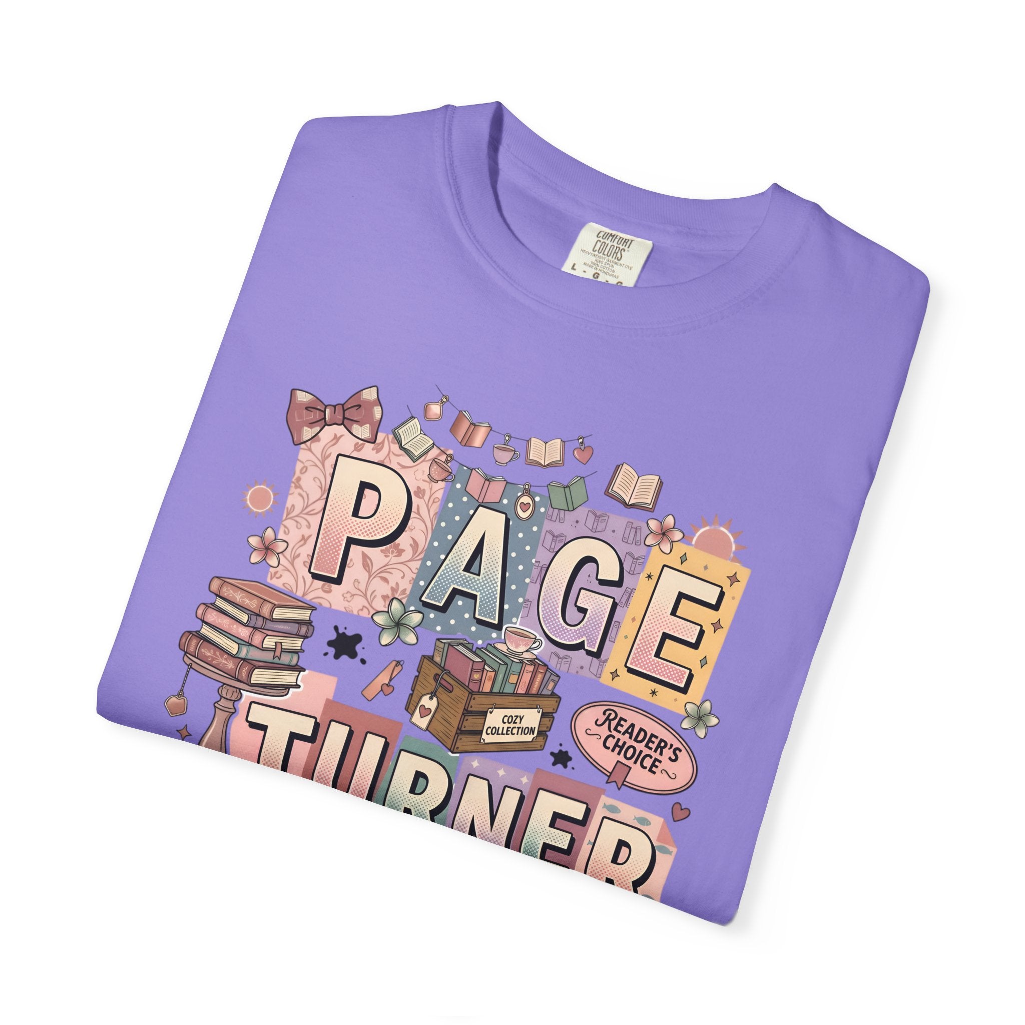 Page Turner T-Shirt — Cute Book Lover Graphic Tee