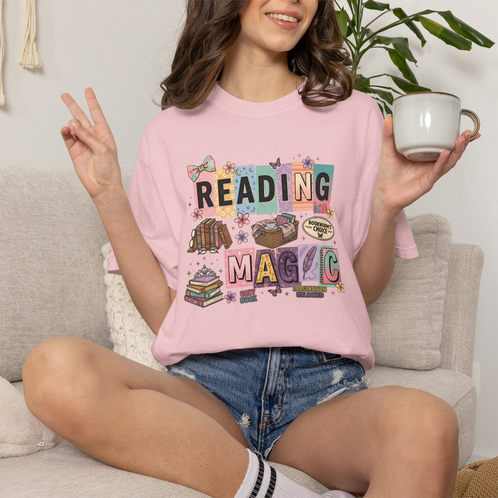 Reading Magic T-Shirt – Cute Book Lover Graphic Tee