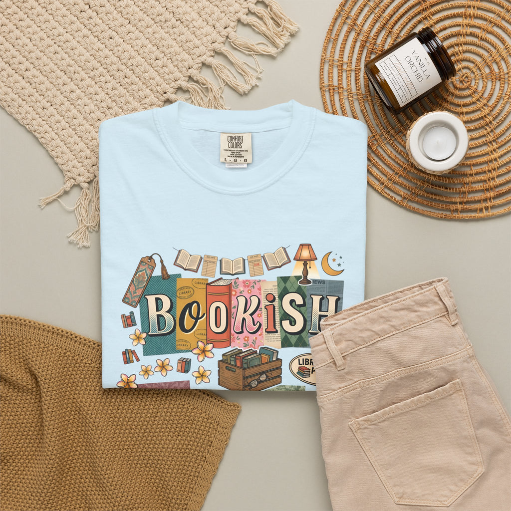Bookish Babe T-Shirt — Cute Vintage Reading Graphic Tee for Book Lovers