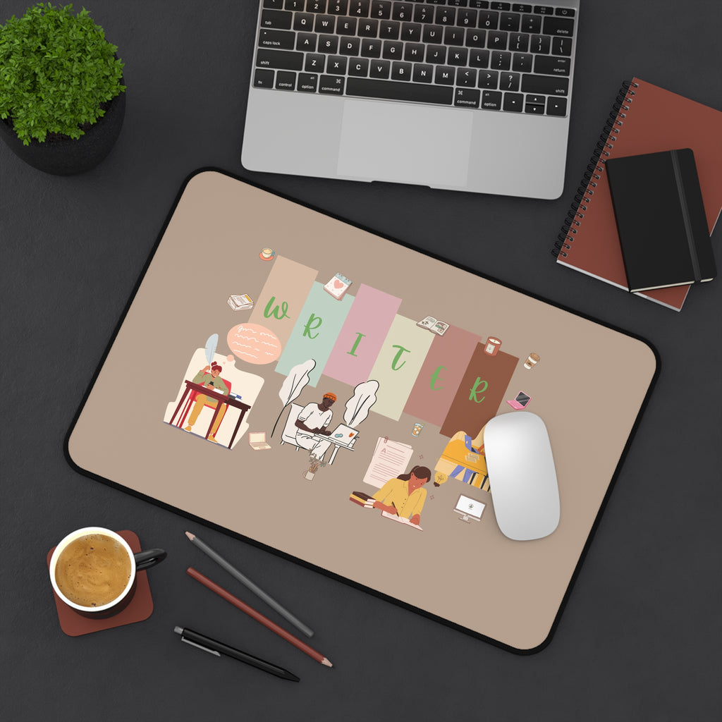 Writer Desk Mat — Inspirational Office Mouse Pad for Authors & Students