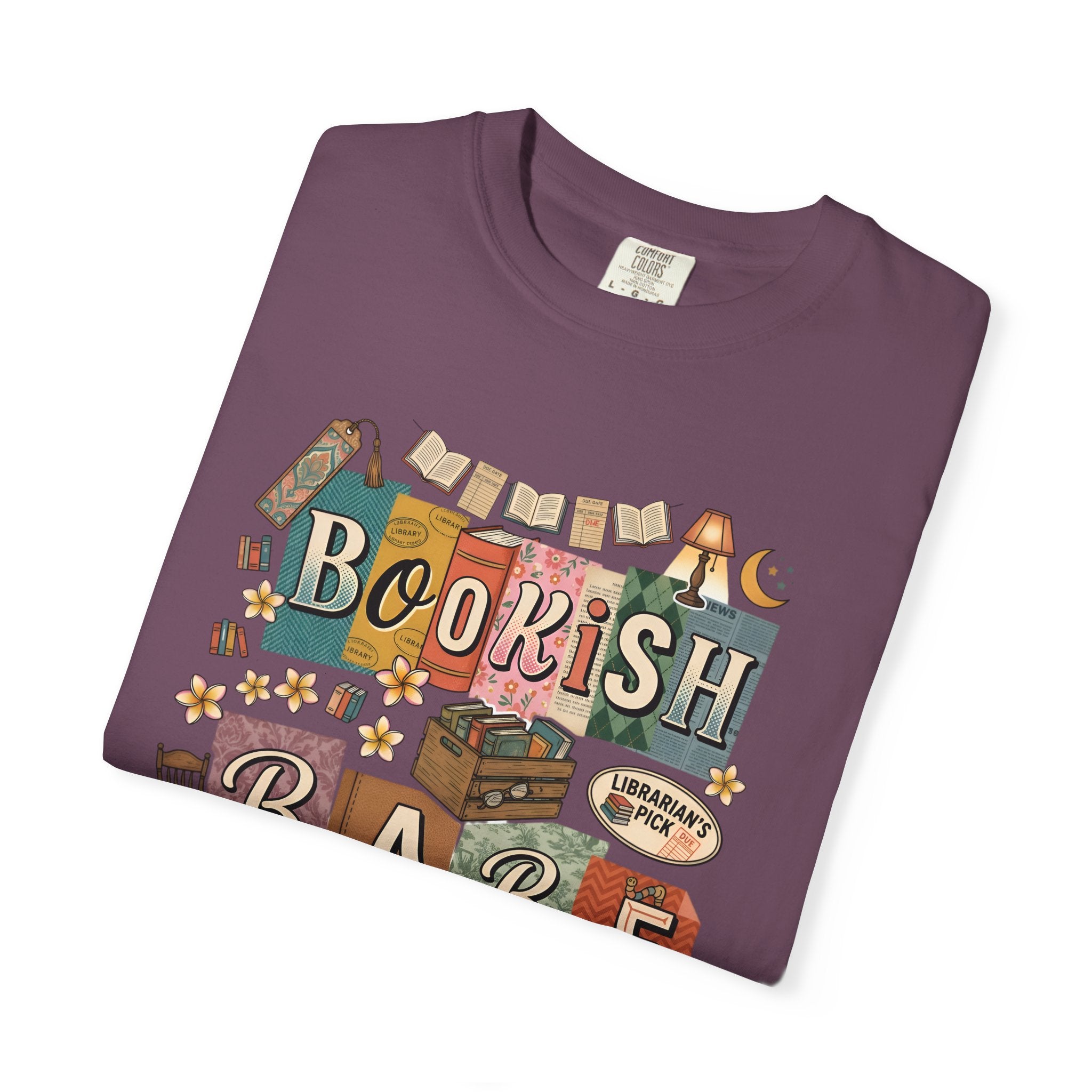 Bookish Babe T-Shirt — Cute Vintage Reading Graphic Tee for Book Lovers
