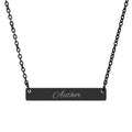 Author Horizontal Bar Necklace