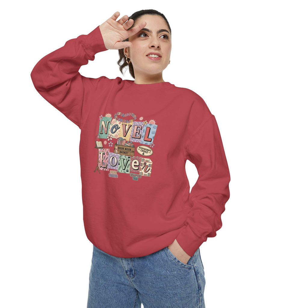 Novel Lover Sweatshirt — Cozy Bookish Graphic Pullover