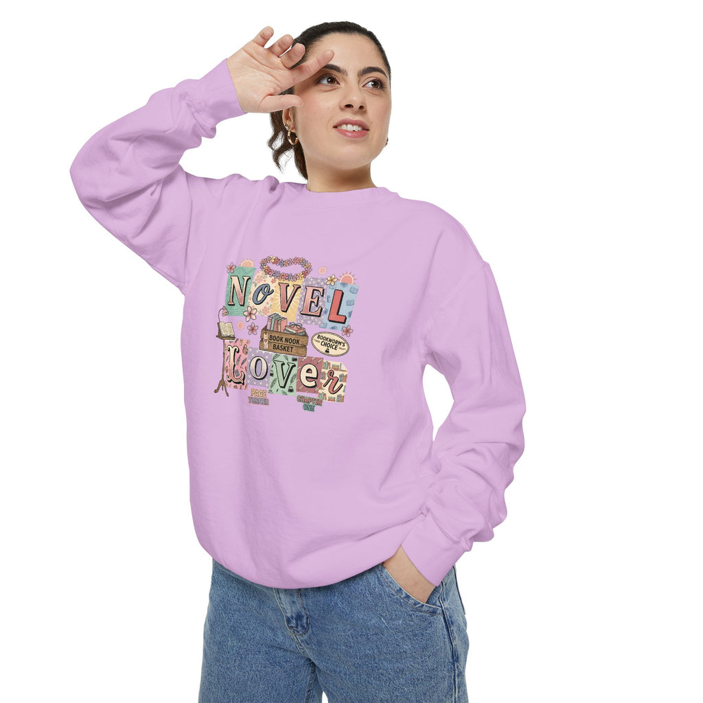 Novel Lover Sweatshirt — Cozy Bookish Graphic Pullover