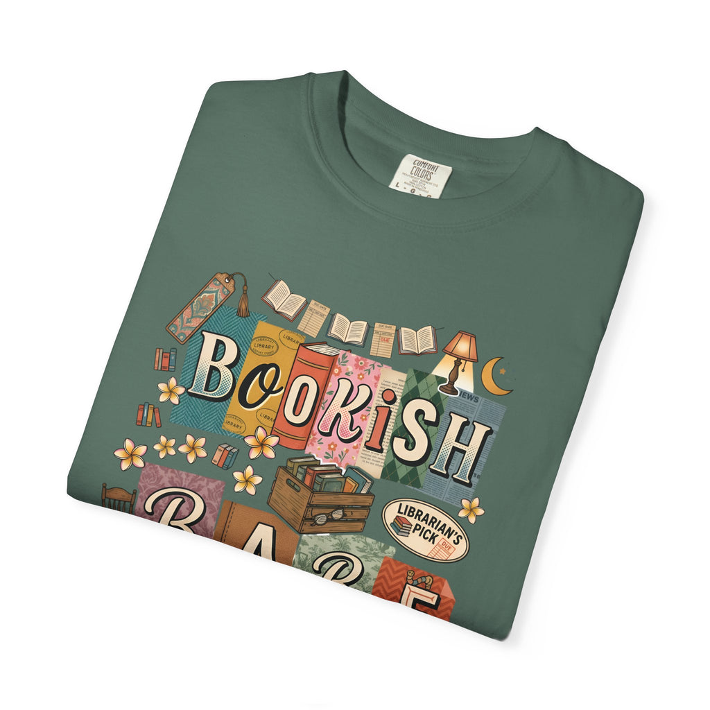 Bookish Babe T-Shirt — Cute Vintage Reading Graphic Tee for Book Lovers