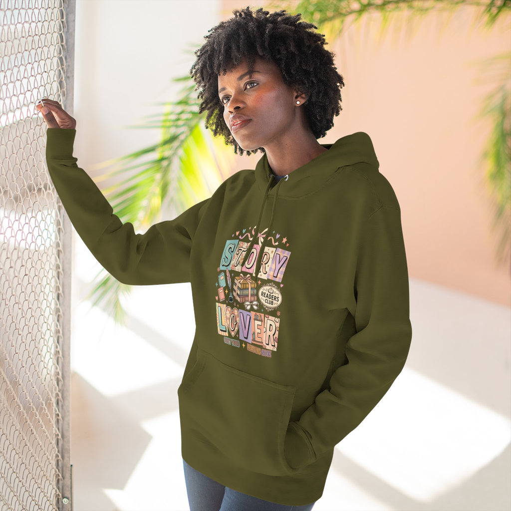 Story Lover Hoodie — Vintage Book Lover Graphic Pullover