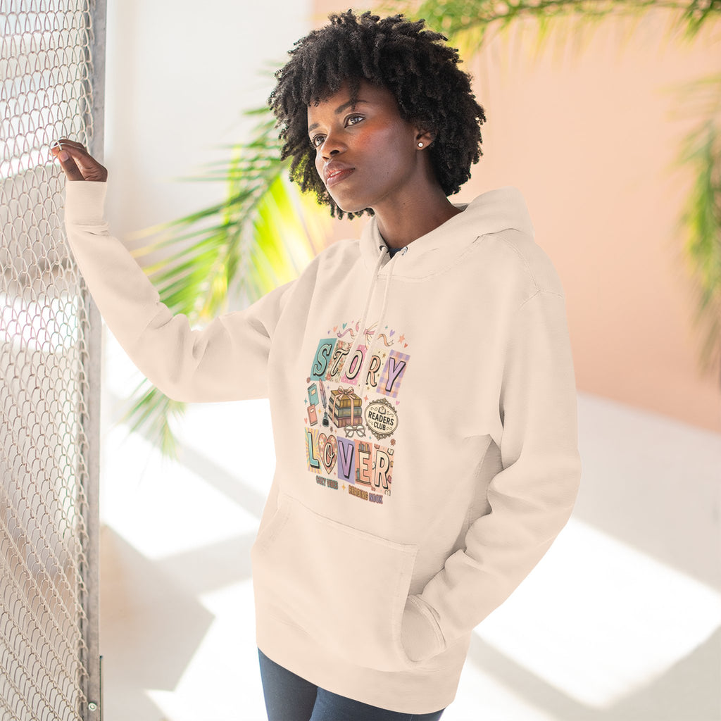Story Lover Hoodie — Vintage Book Lover Graphic Pullover
