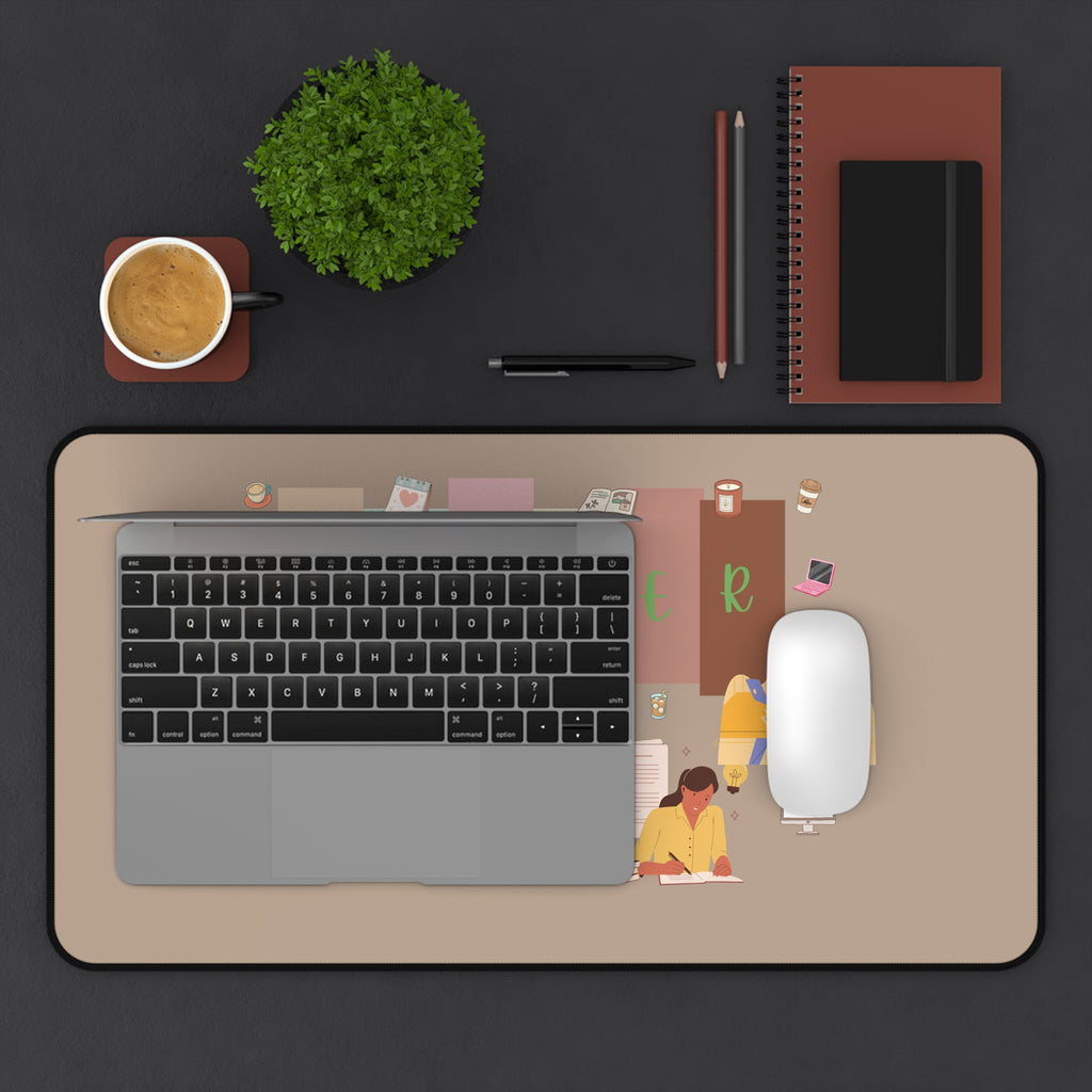 Writer Desk Mat — Inspirational Office Mouse Pad for Authors & Students