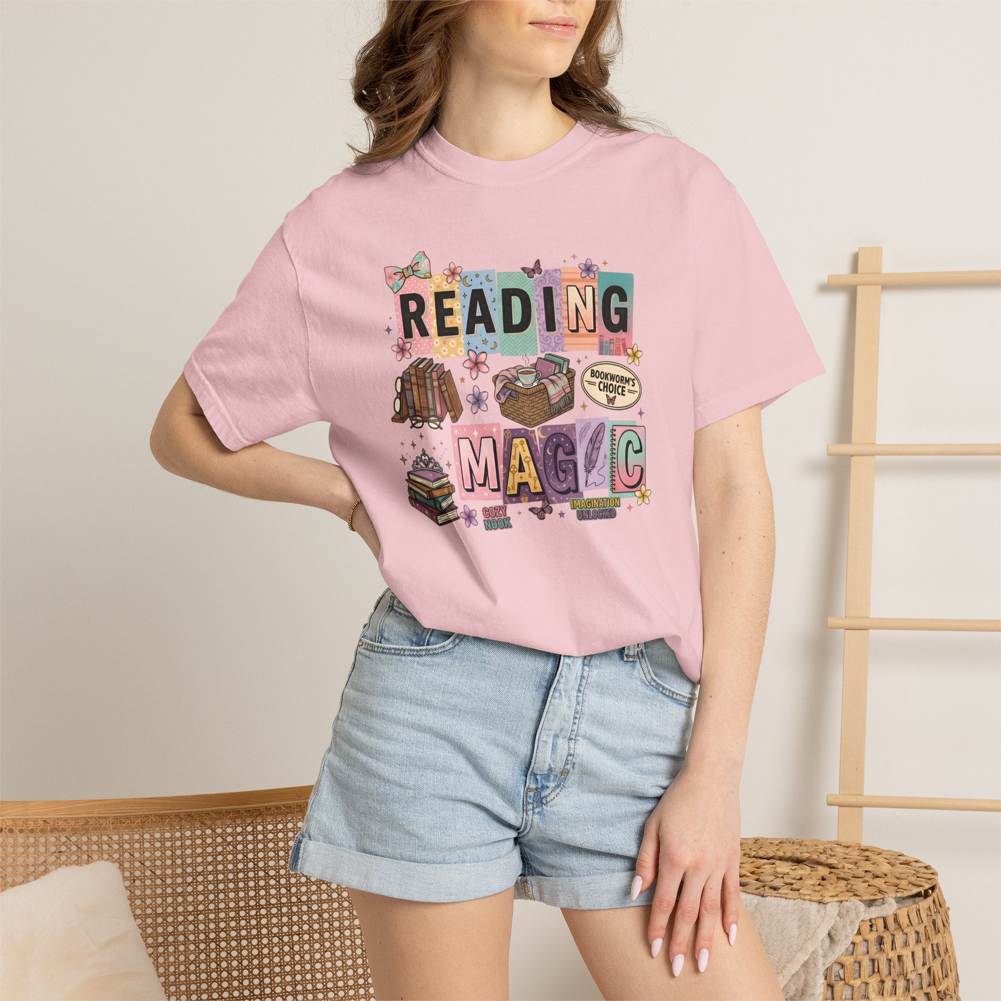 Reading Magic T-Shirt – Cute Book Lover Graphic Tee