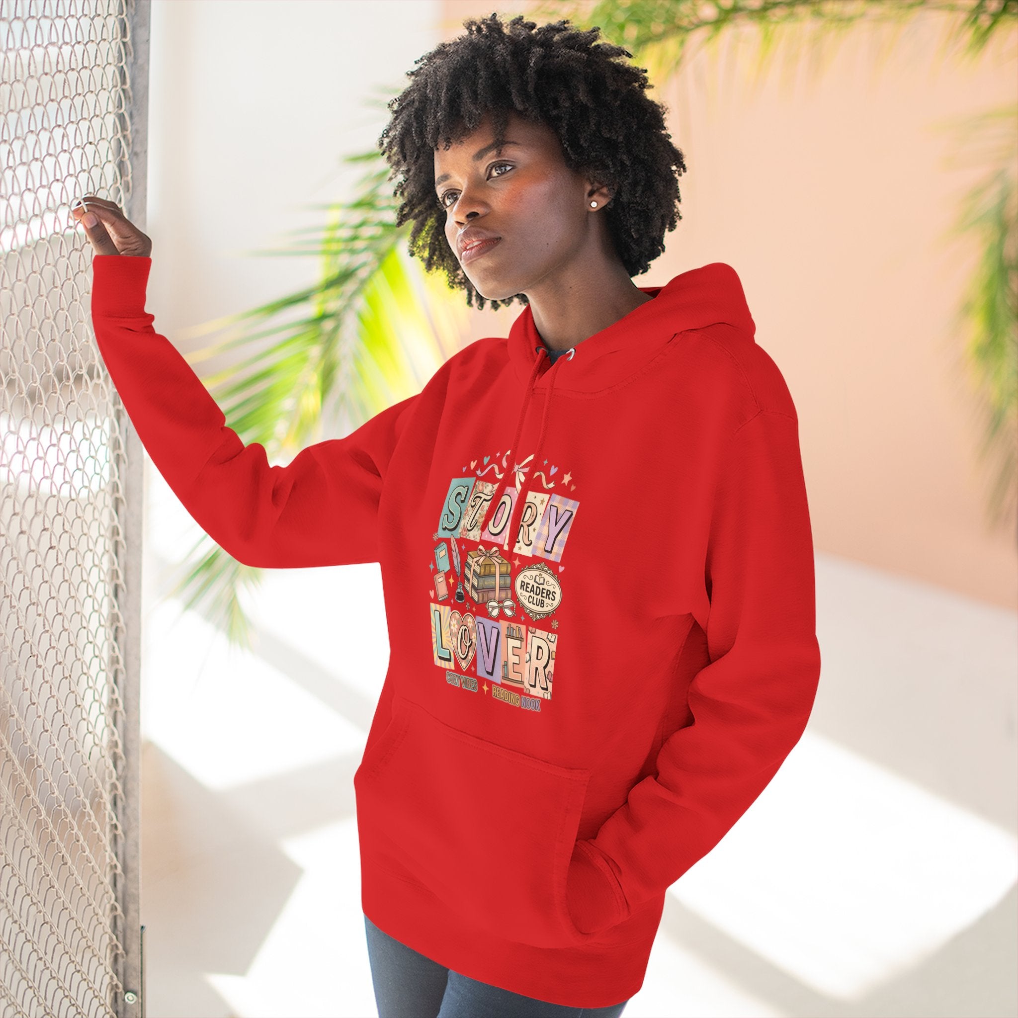 Story Lover Hoodie — Vintage Book Lover Graphic Pullover