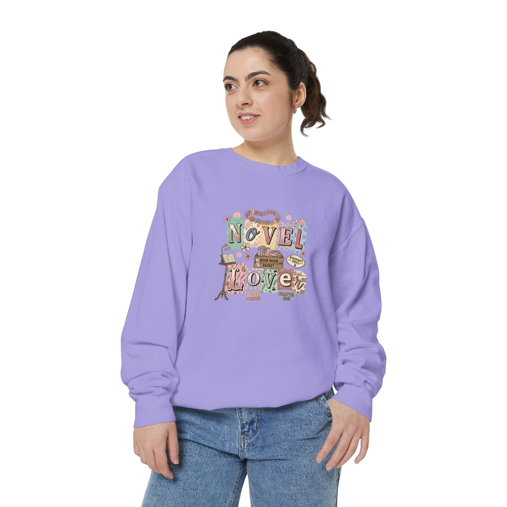 Novel Lover Sweatshirt — Cozy Bookish Graphic Pullover