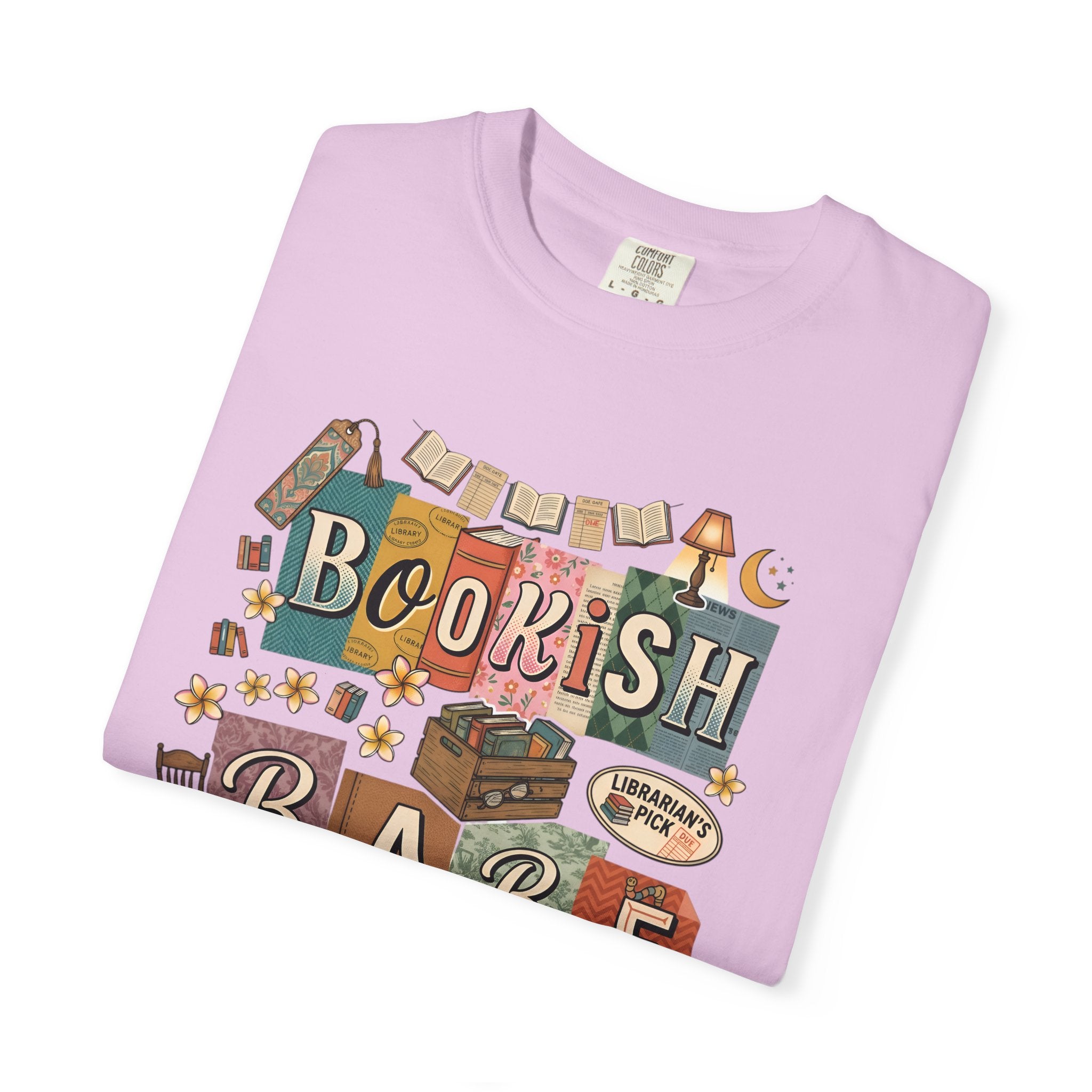 Bookish Babe T-Shirt — Cute Vintage Reading Graphic Tee for Book Lovers