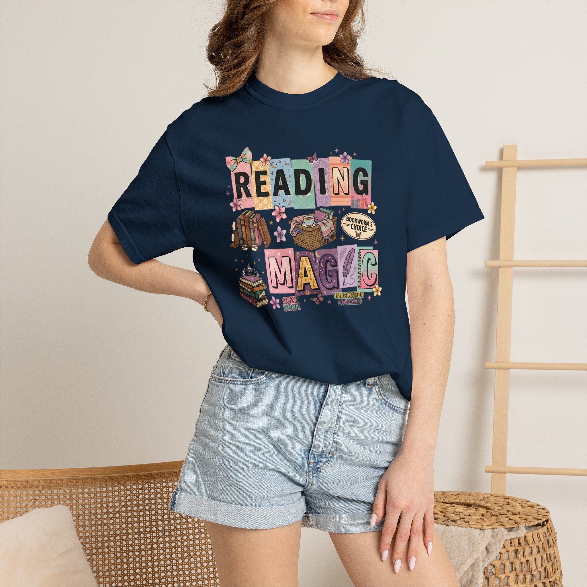 Reading Magic T-Shirt – Cute Book Lover Graphic Tee