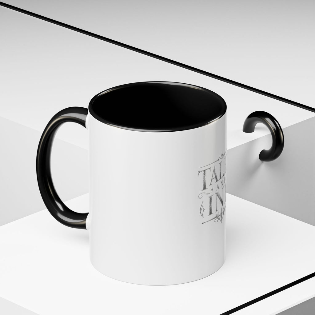 Tales & Ink Accent Coffee Mug — Literary Script 11/15oz