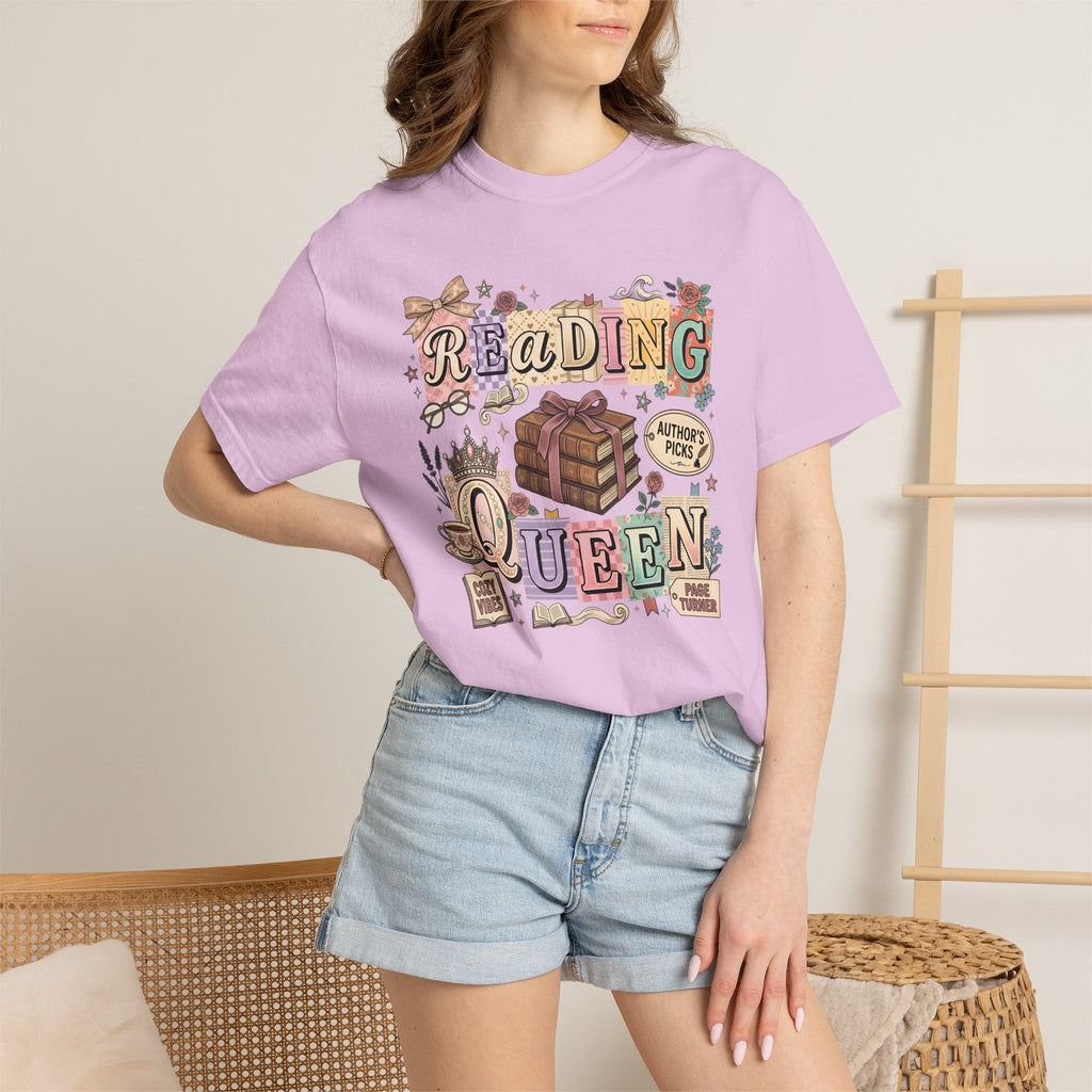 Reading Queen T-Shirt — Vintage Book Lover Tee