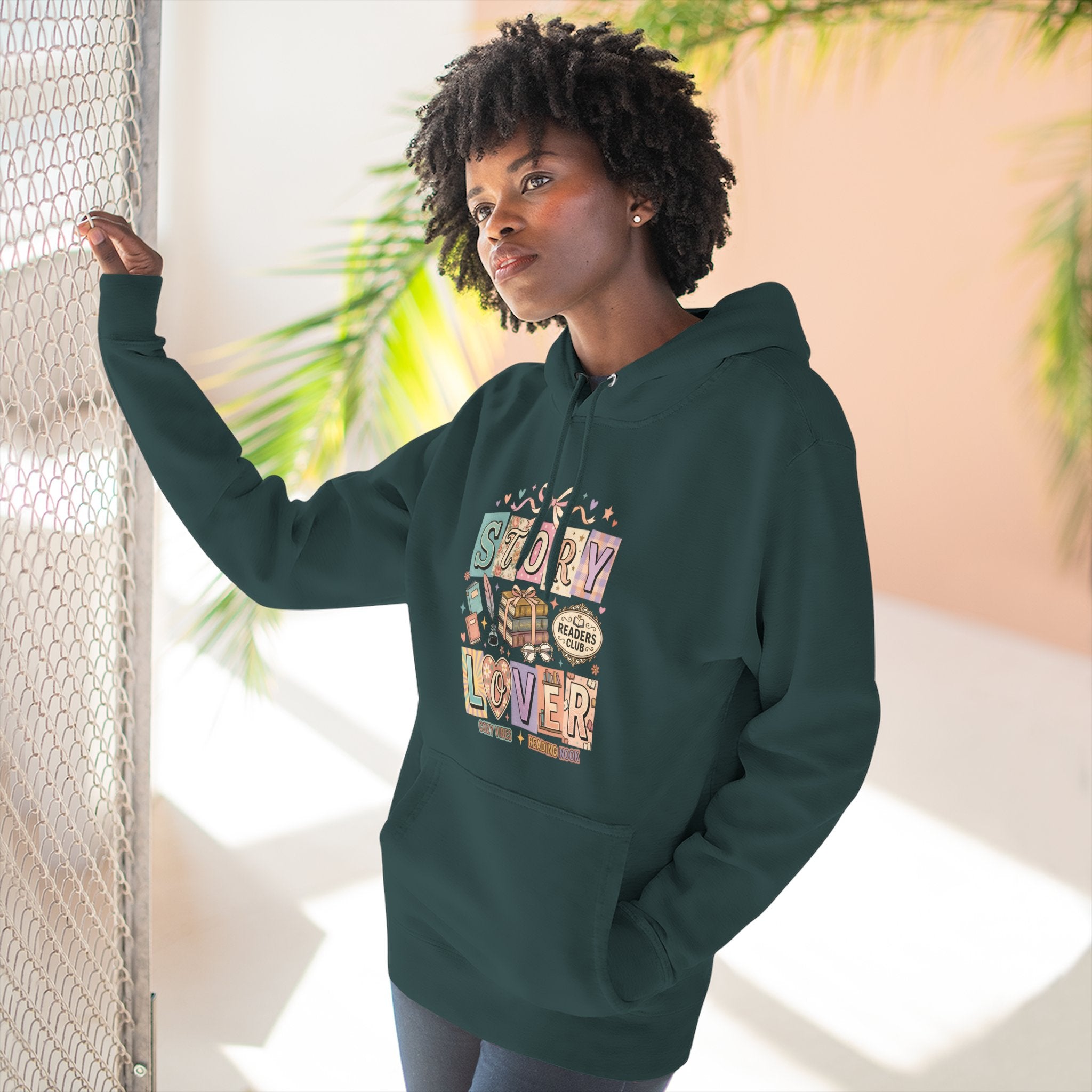 Story Lover Hoodie — Vintage Book Lover Graphic Pullover
