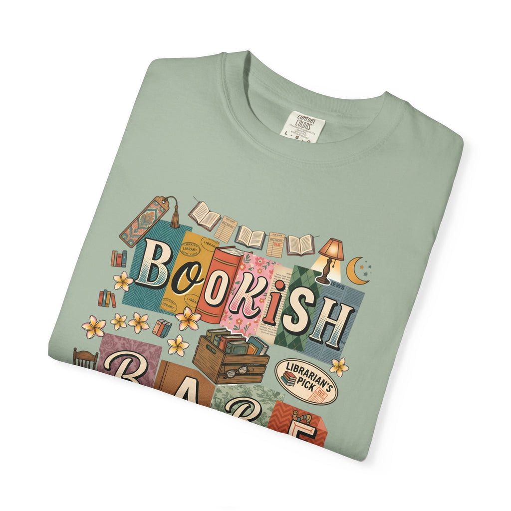 Bookish Babe T-Shirt — Cute Vintage Reading Graphic Tee for Book Lovers