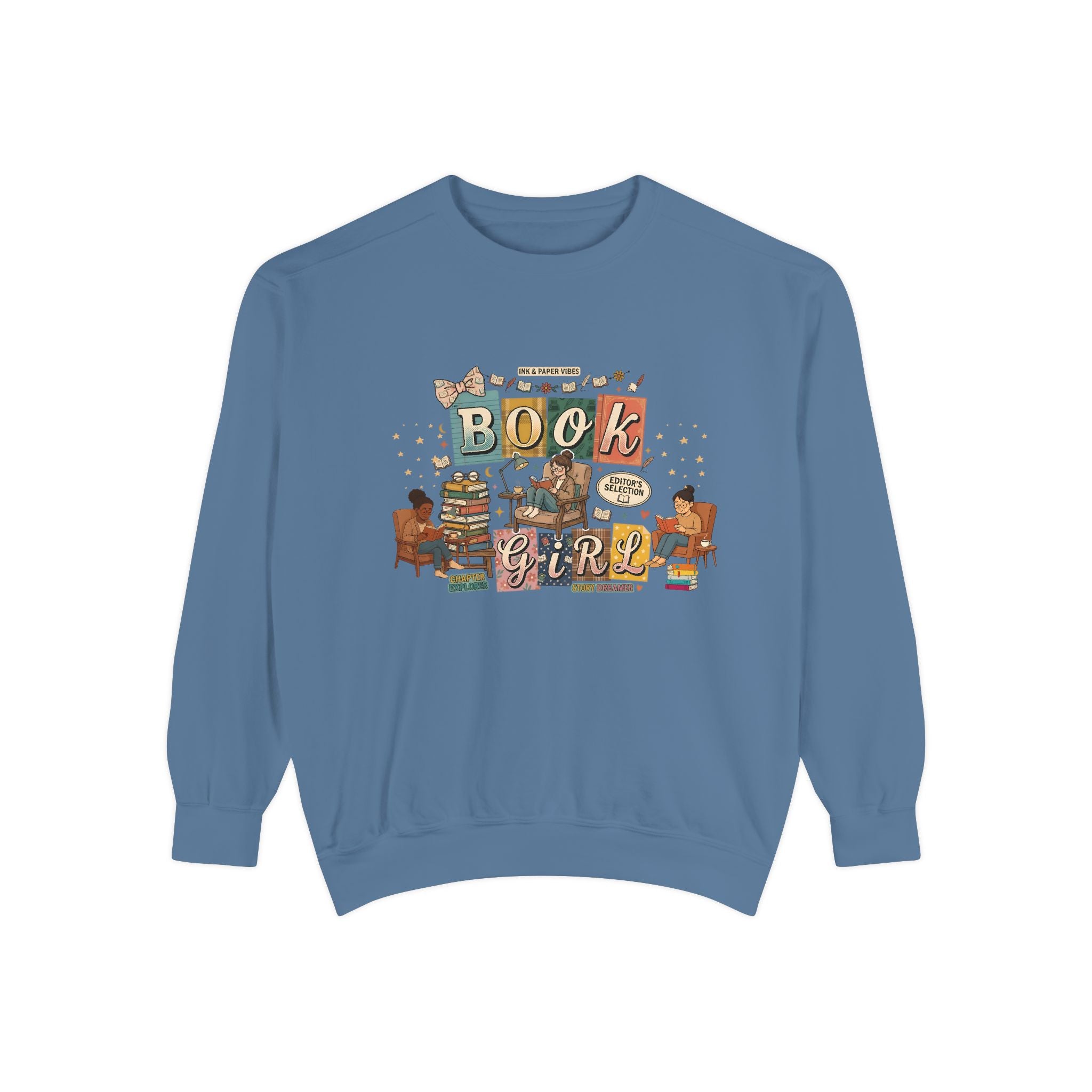 Book Girl Sweatshirt — Cozy Reading Lover Graphic Crewneck