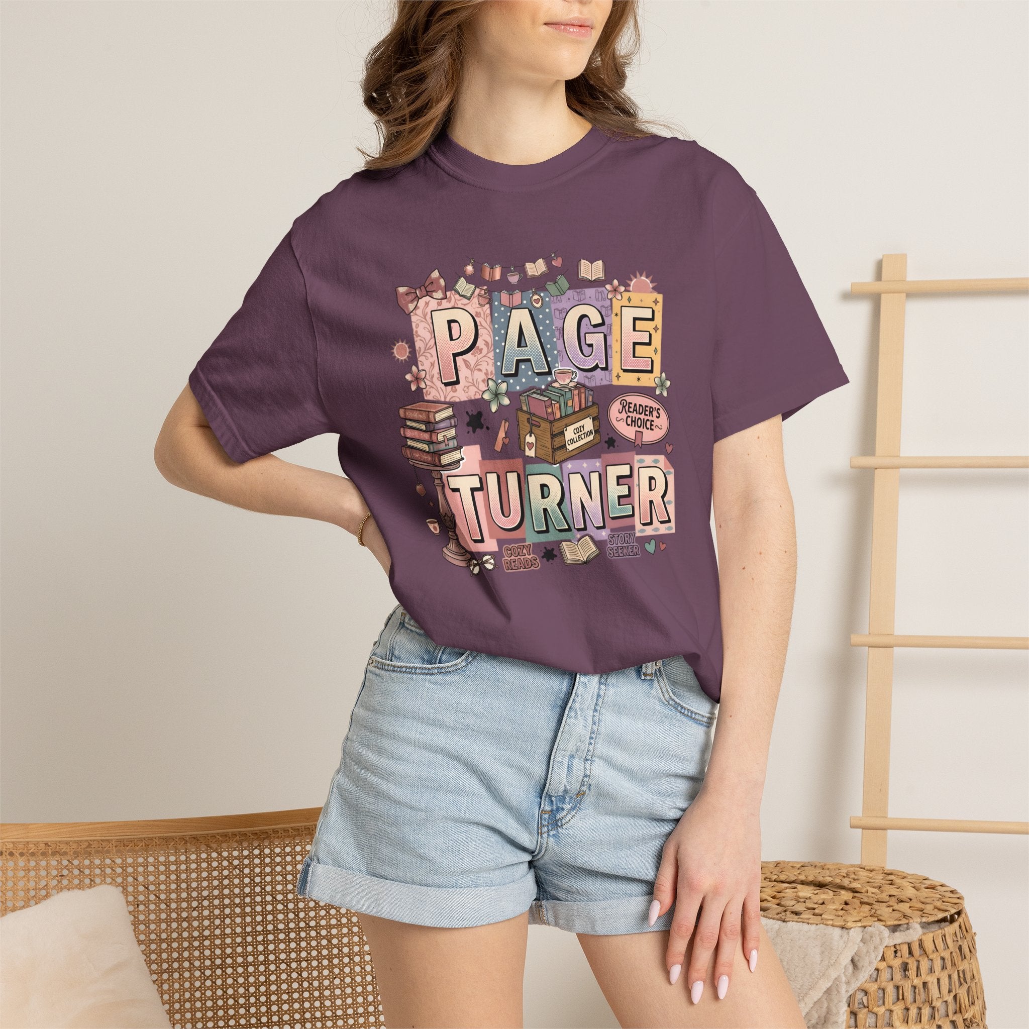 Page Turner T-Shirt — Cute Book Lover Graphic Tee