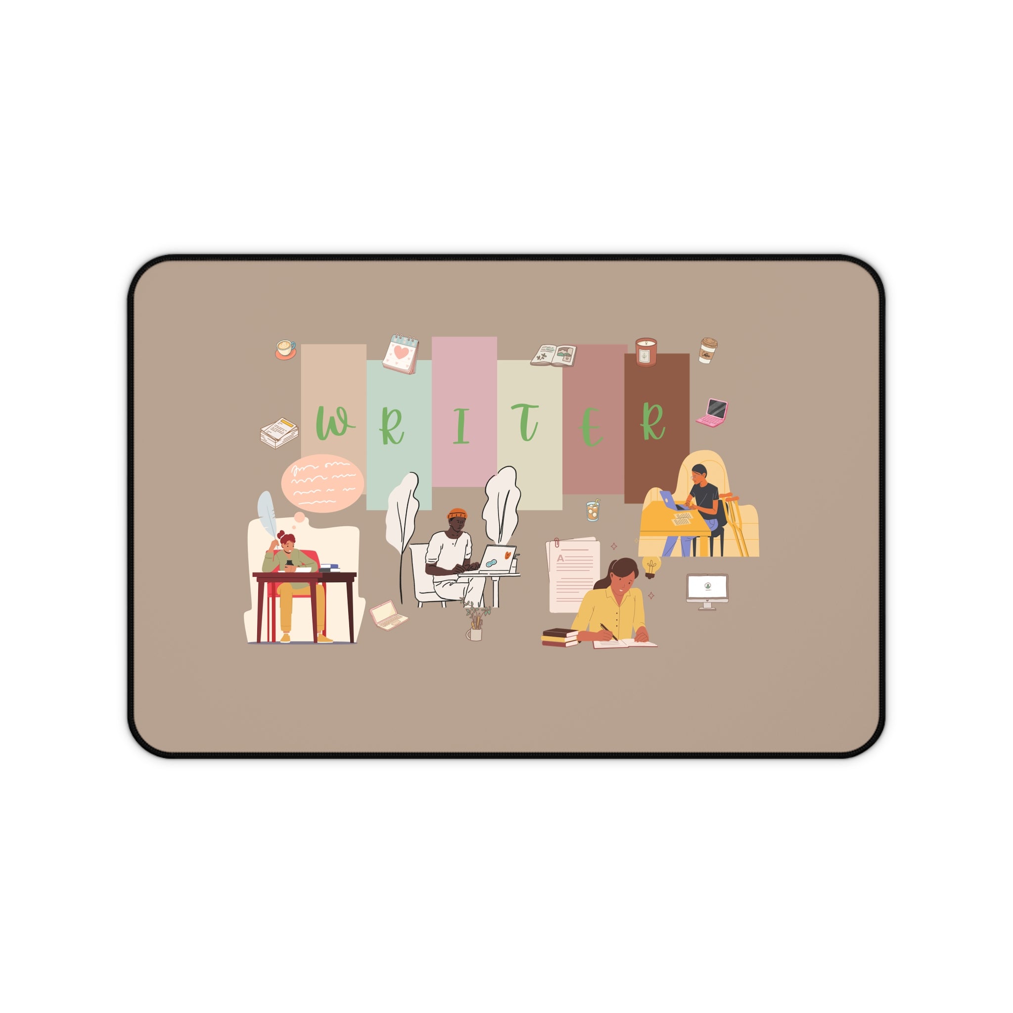 Writer Desk Mat — Inspirational Office Mouse Pad for Authors & Students