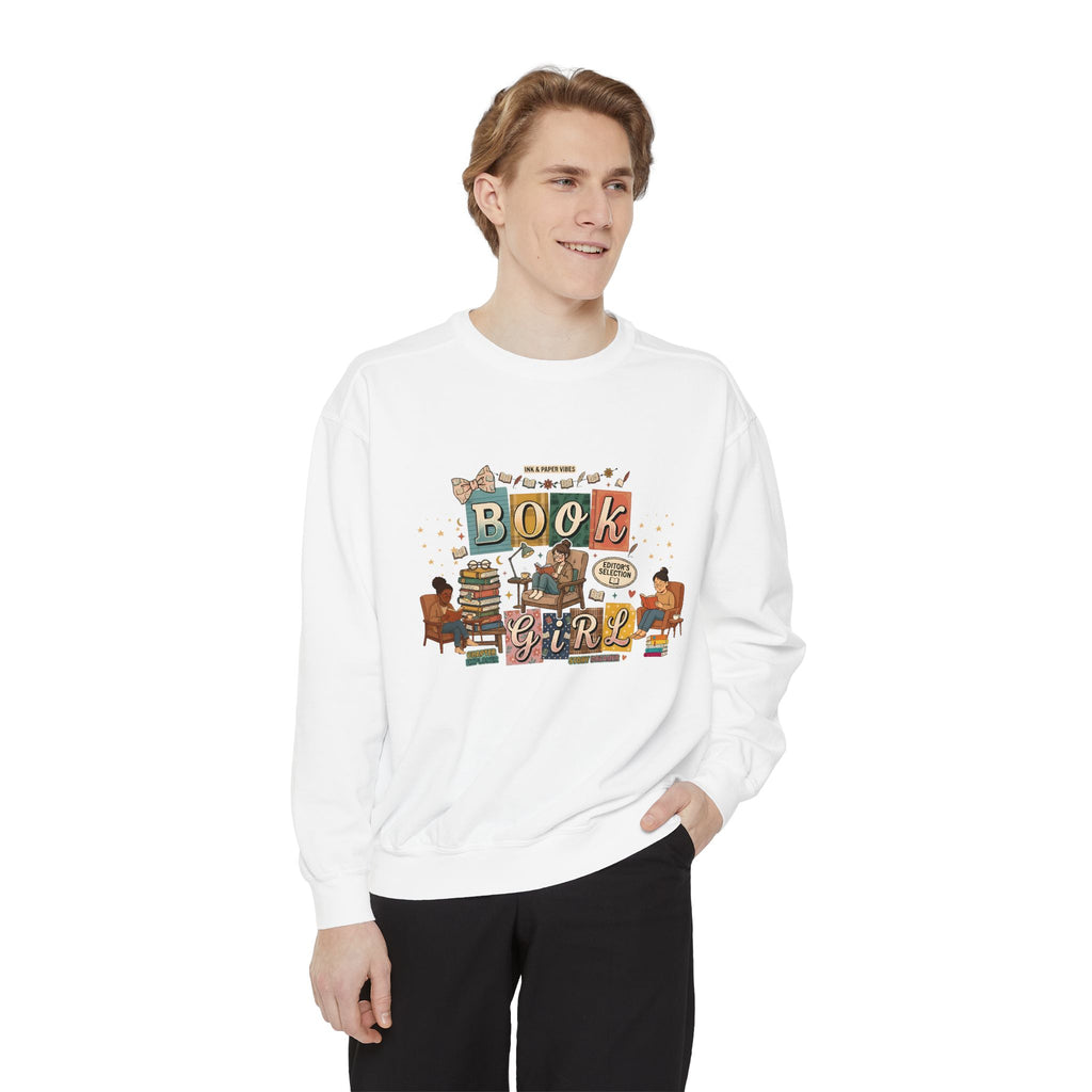 Book Girl Sweatshirt — Cozy Reading Lover Graphic Crewneck