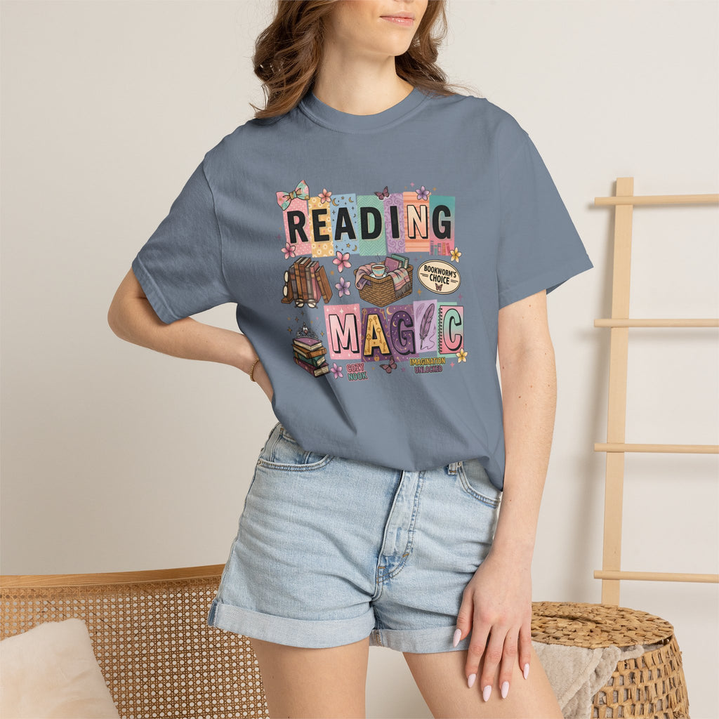 Reading Magic T-Shirt – Cute Book Lover Graphic Tee