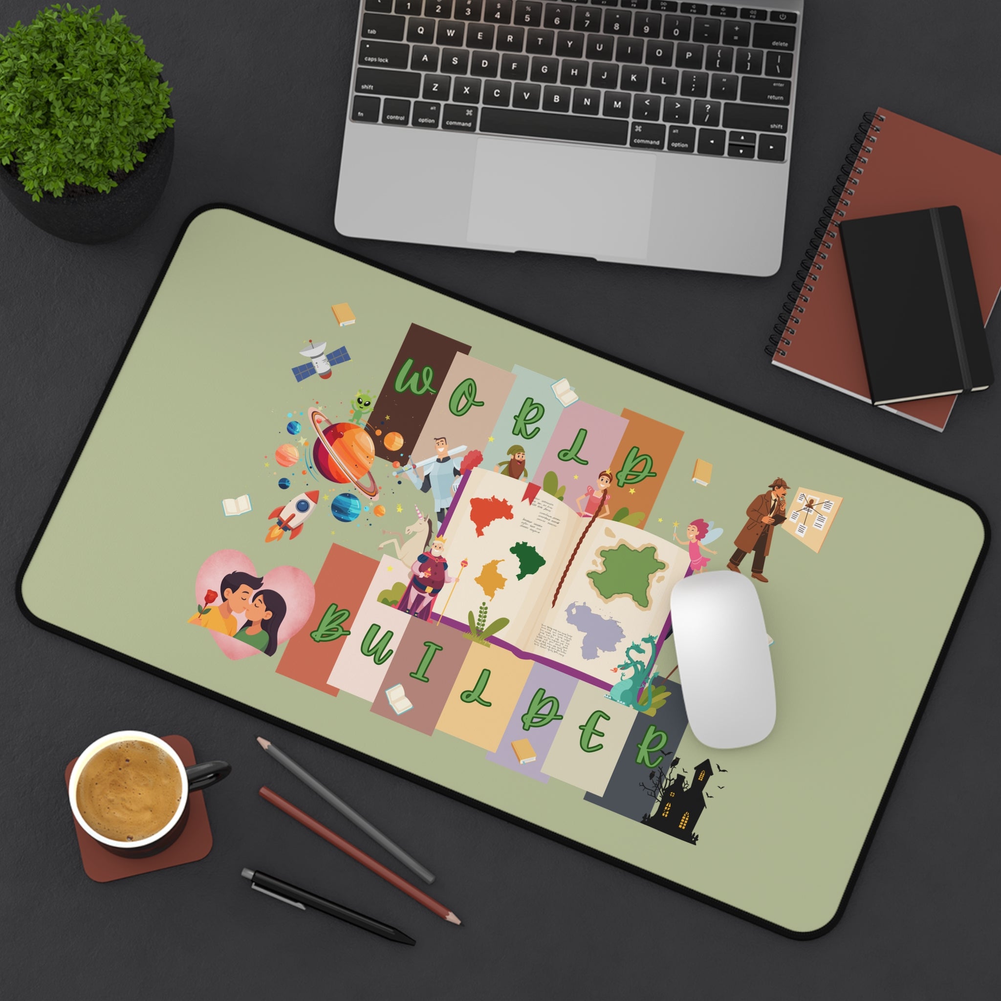 World Builder Desk Mat — RPG Mapmaking & Tabletop Gaming Mouse Pad