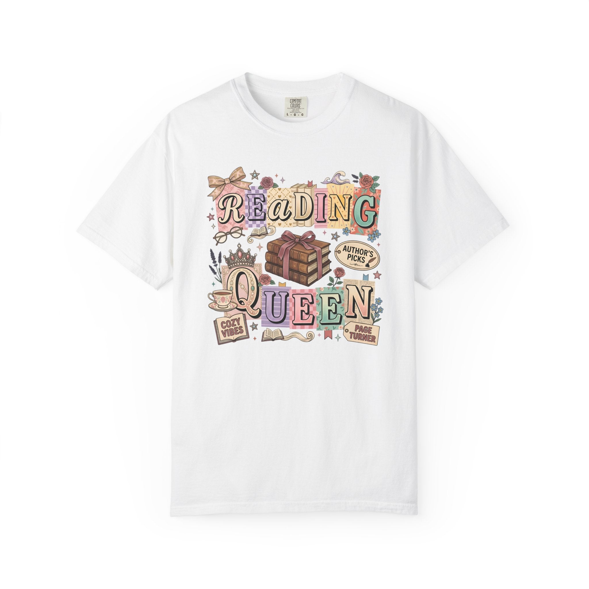 Reading Queen T-Shirt — Vintage Book Lover Tee