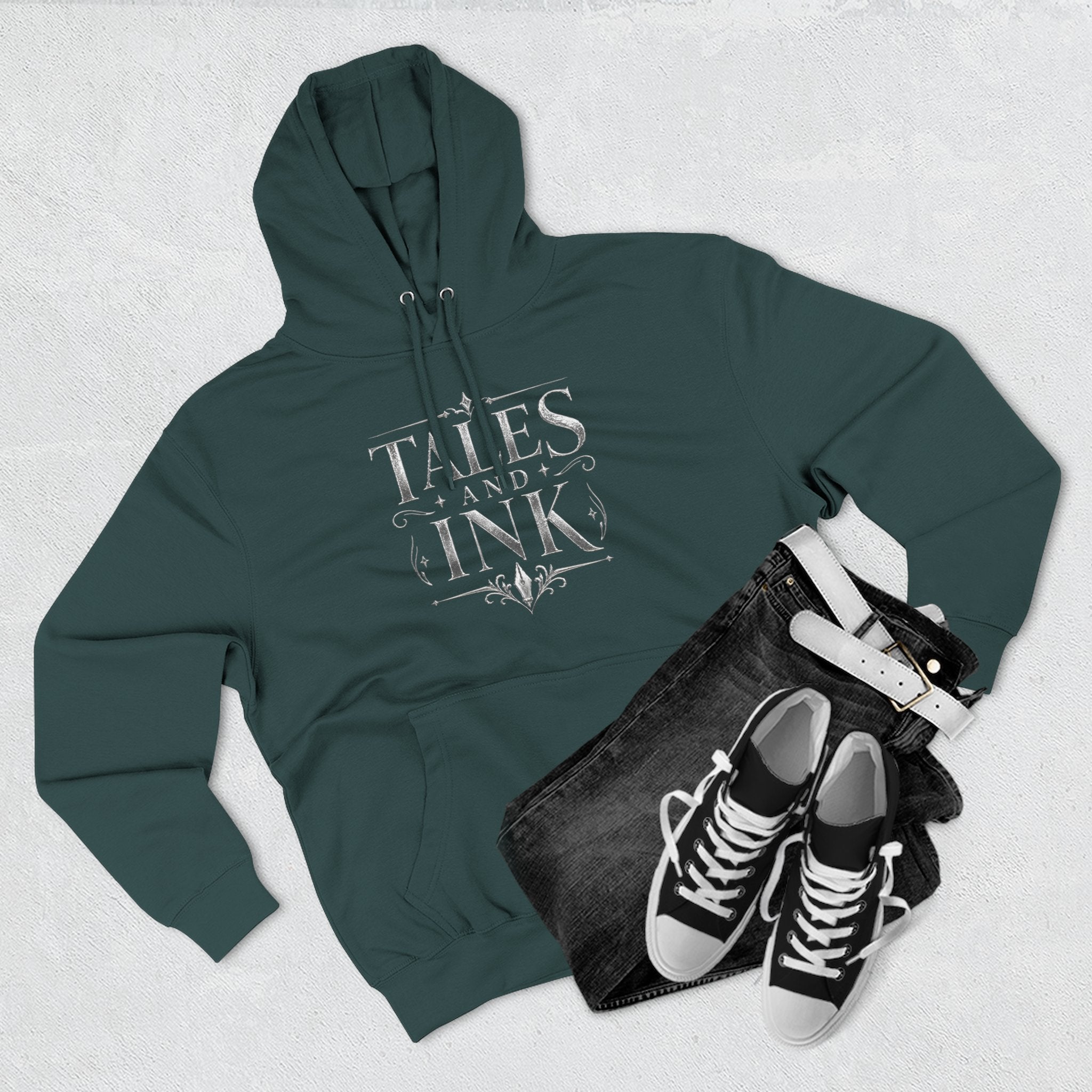 Tales & Ink Signature Hoodie — ‘For the Readers, Writers, Dreamers, Thinkers’ Cozy Fleece Pullover