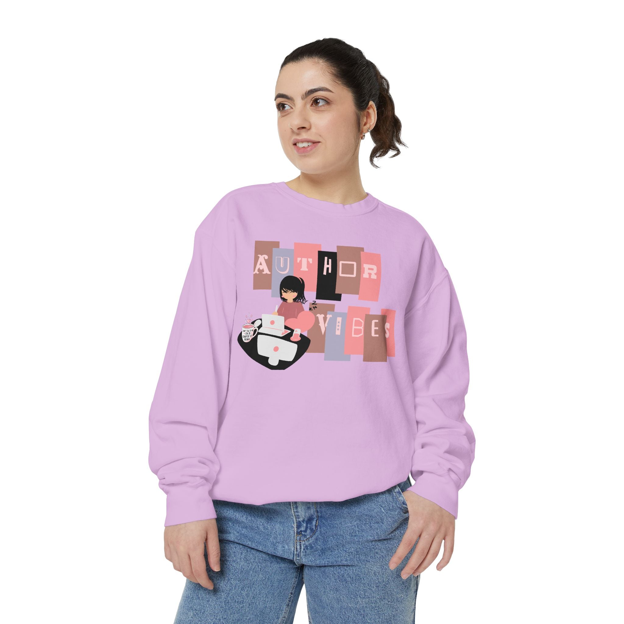 Author Vibes Sweatshirt — Cozy Writer Crewneck