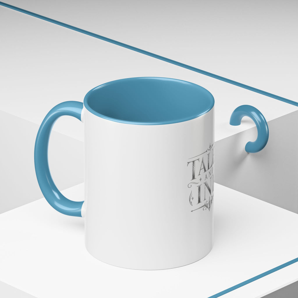 Tales & Ink Accent Coffee Mug — Literary Script 11/15oz