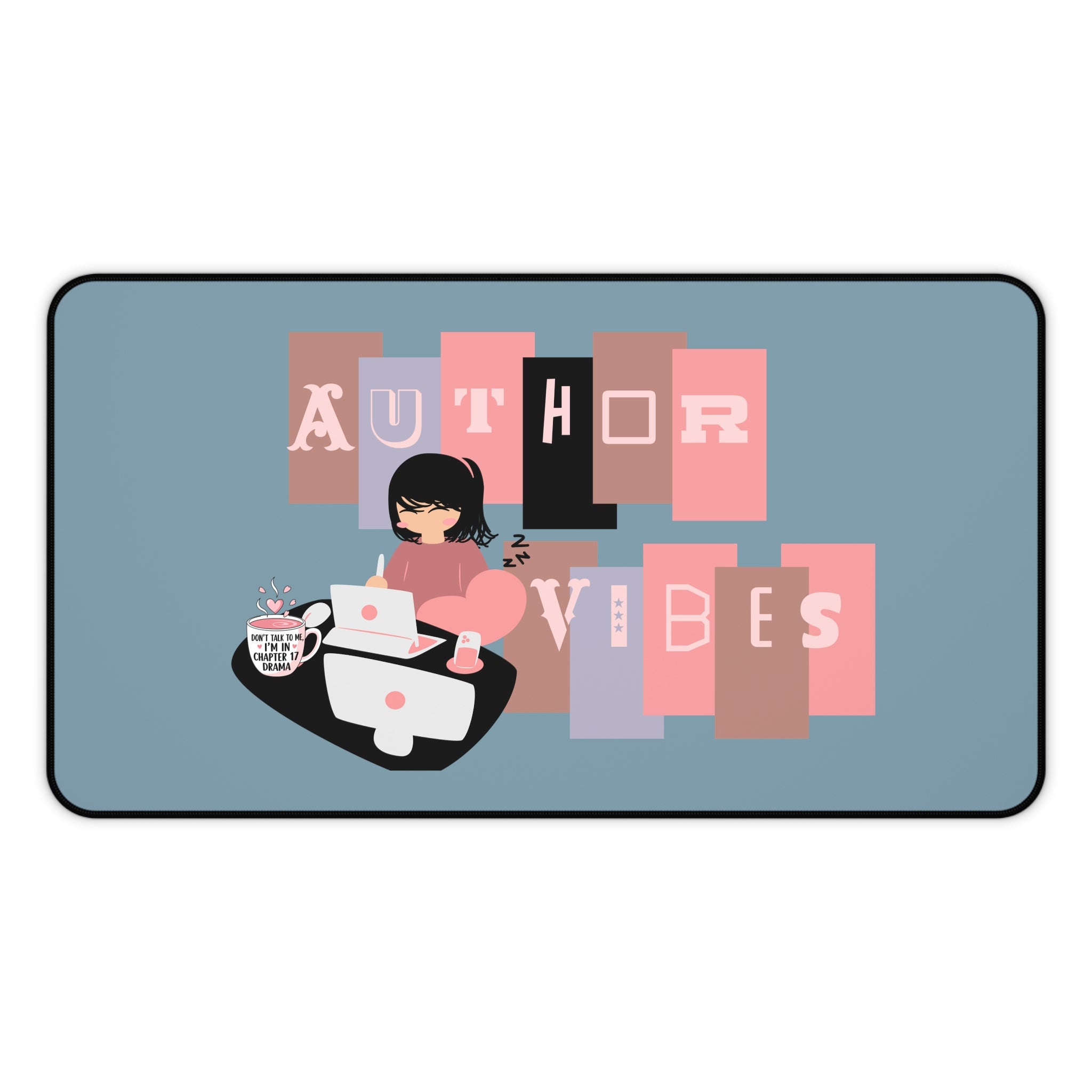 Author Vibes Desk Mat — Writer’s Inspirational Mouse Pad & Workspace Mat