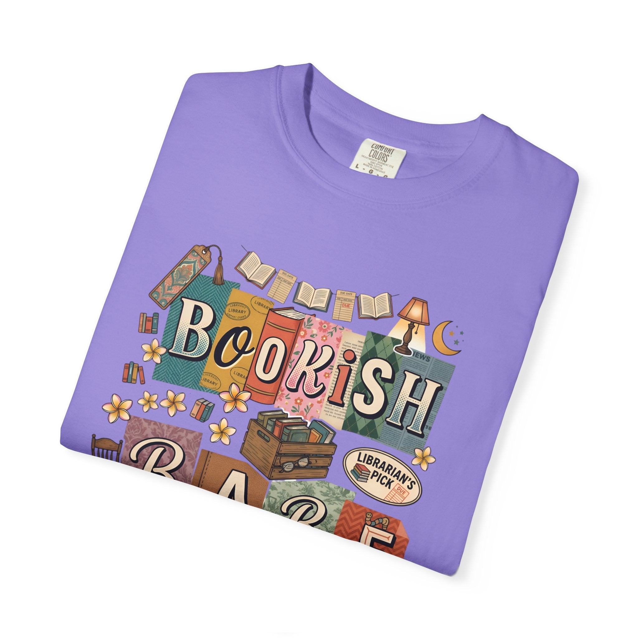 Bookish Babe T-Shirt — Cute Vintage Reading Graphic Tee for Book Lovers