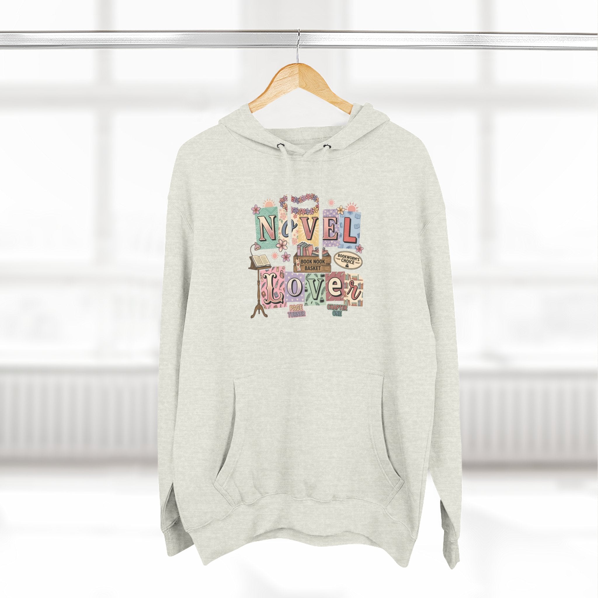 Novel Lover Hoodie — Cozy Literary Graphic Pullover