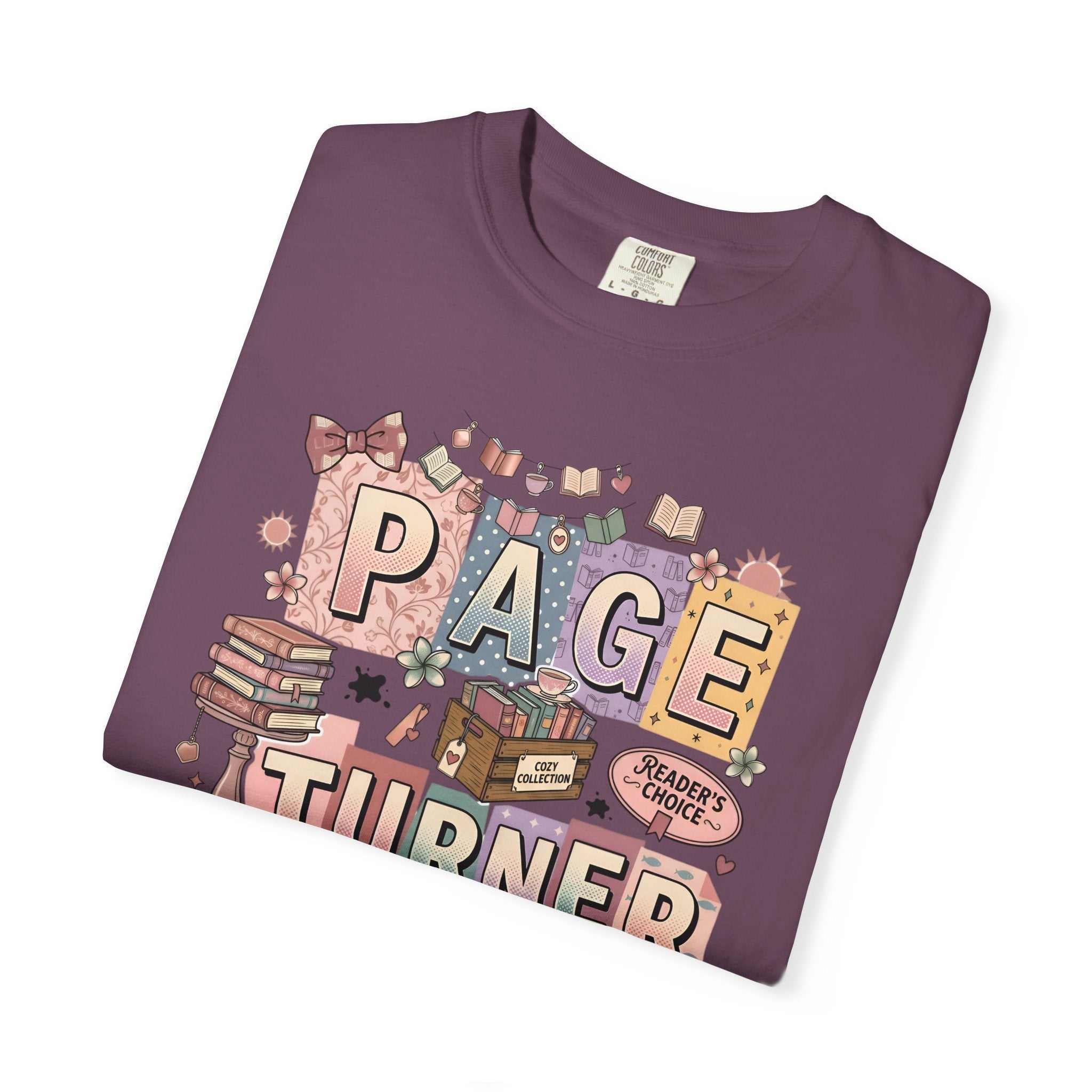 Page Turner T-Shirt — Cute Book Lover Graphic Tee