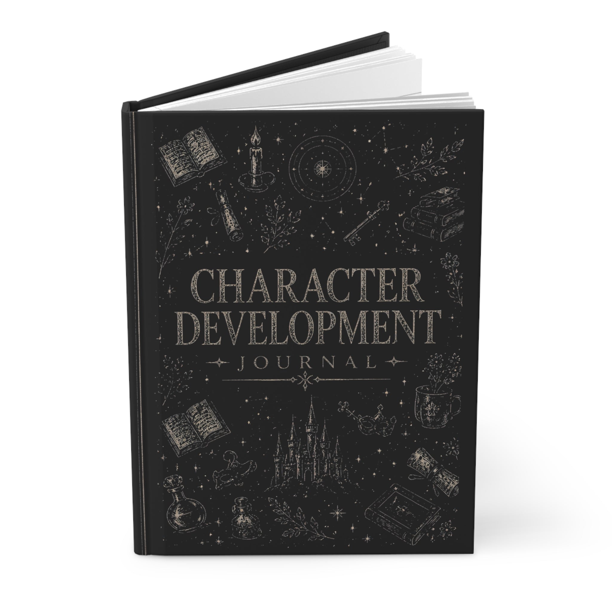 Character Notes Hardcover Journal — RPG & Writing Notebook