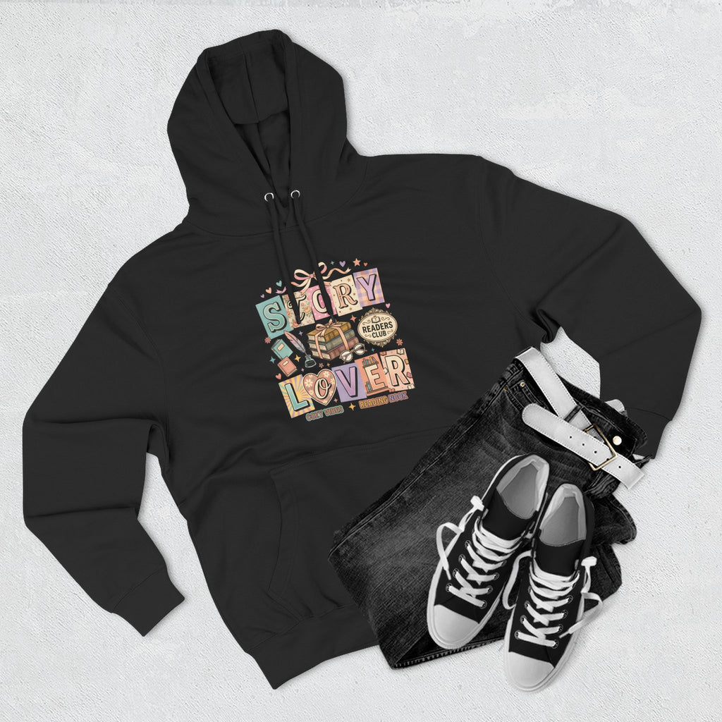 Story Lover Hoodie — Vintage Book Lover Graphic Pullover